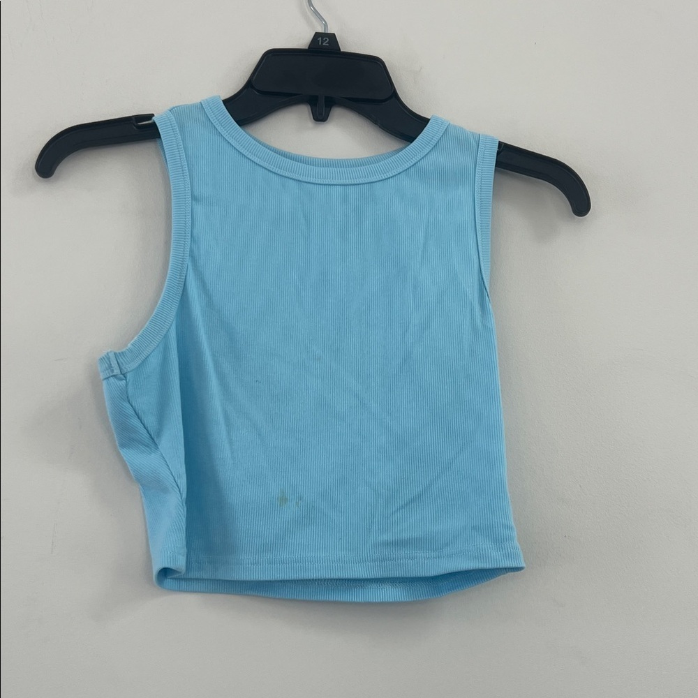 Blue Sleeveless Women's Midi Dress